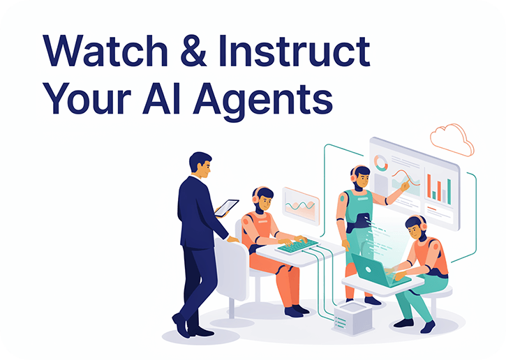 CampaignBuilders watch and instruct AI agents graphic